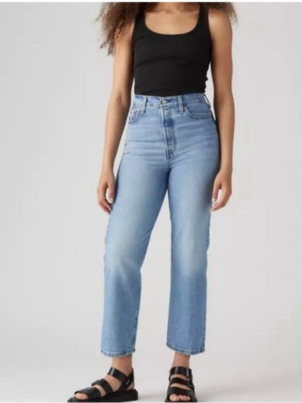 Levi's Premium Ribcage Straight Ankle Women's Jeans Light Wash Size 25